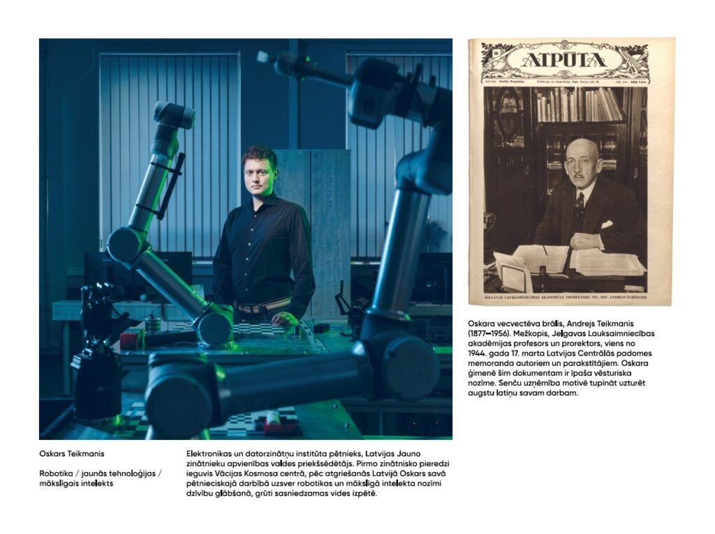 Oskars Teikmanis uz plakāta Mana Latvija. Mana Atbildība