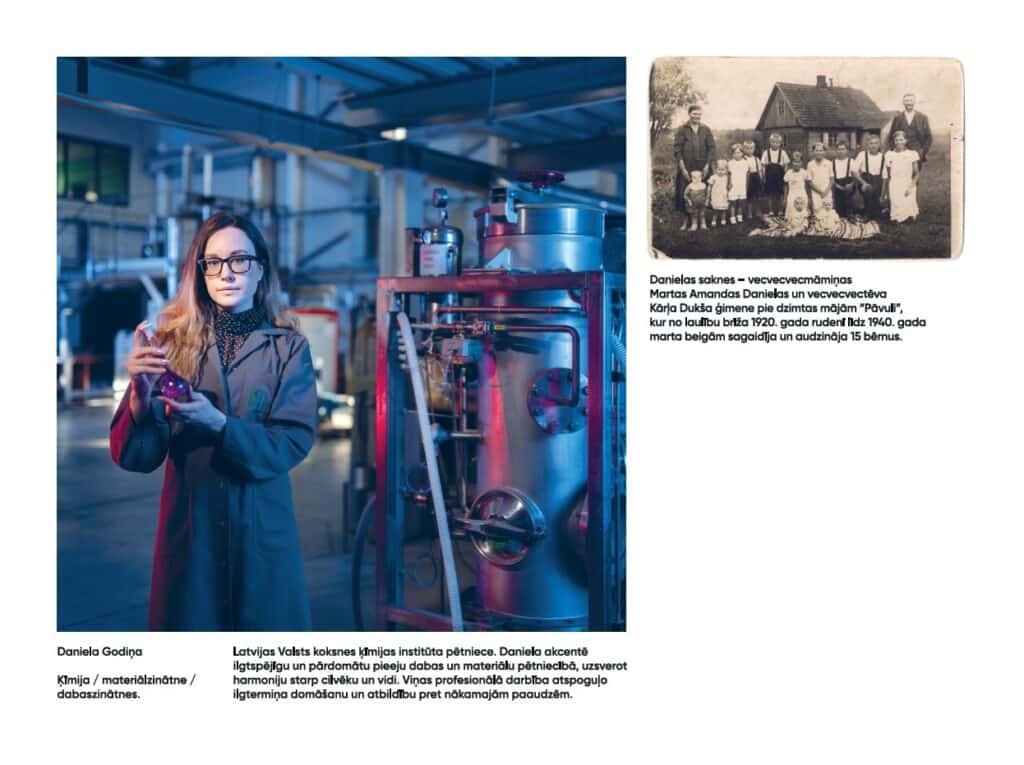 Daniela Godiņa uz plakāta Mana Latvija. Mana atbildība